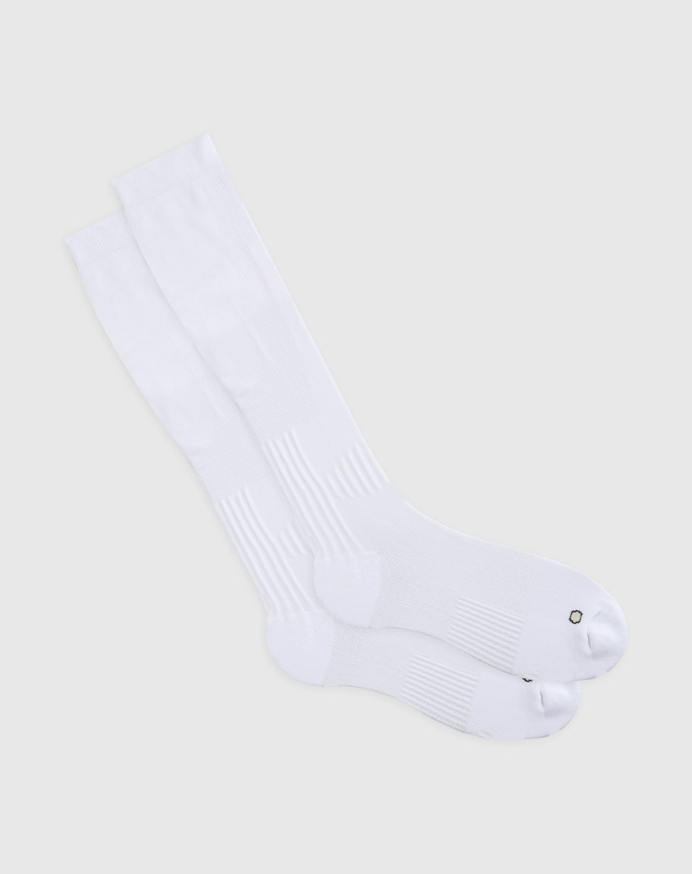Medias deportivas hombre extra largas microfibra blancas