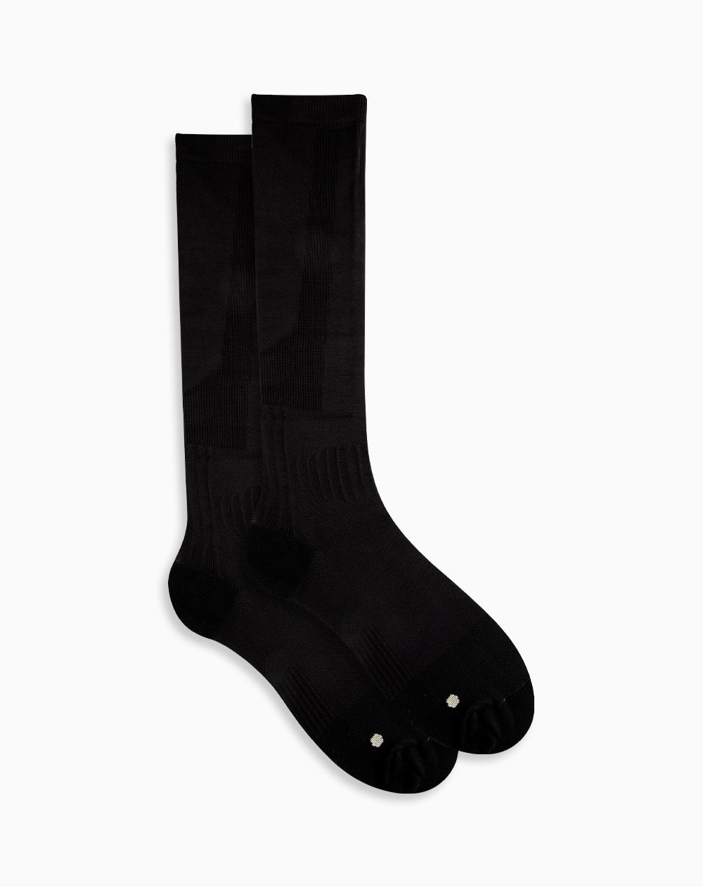 Medias deportivas mujer extra largas microfibra negras