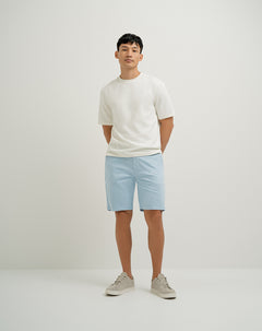 Bermuda regular algodón azul hombre