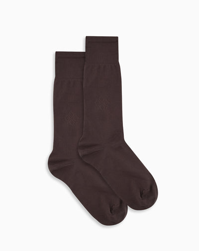 Medias hombre largas casuales café