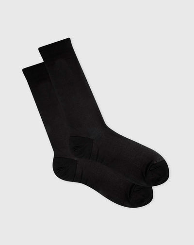 Medias hombre largas microfibra negras