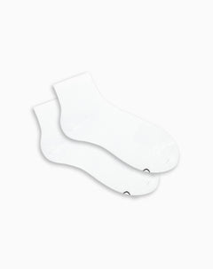 Medias deportivas mujer tobilleras microfibra blancas