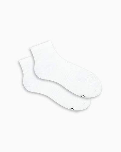 Medias deportivas mujer tobilleras microfibra blancas