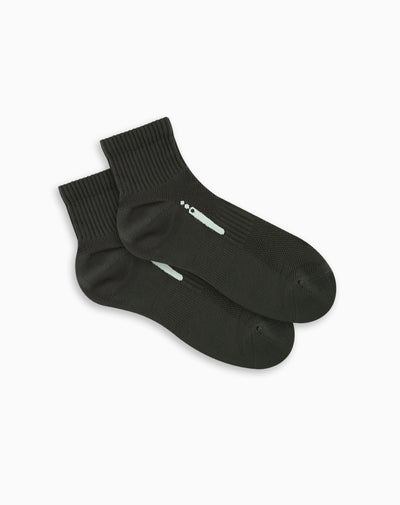 Medias deportivas mujer tobillera acolchada verde