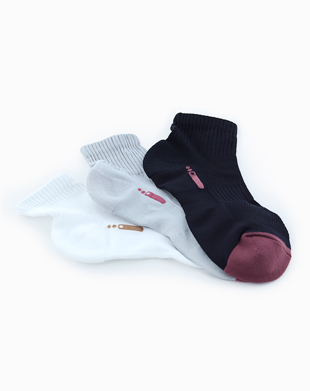 Medias deportivas mujer tobillera pack x3 surtido