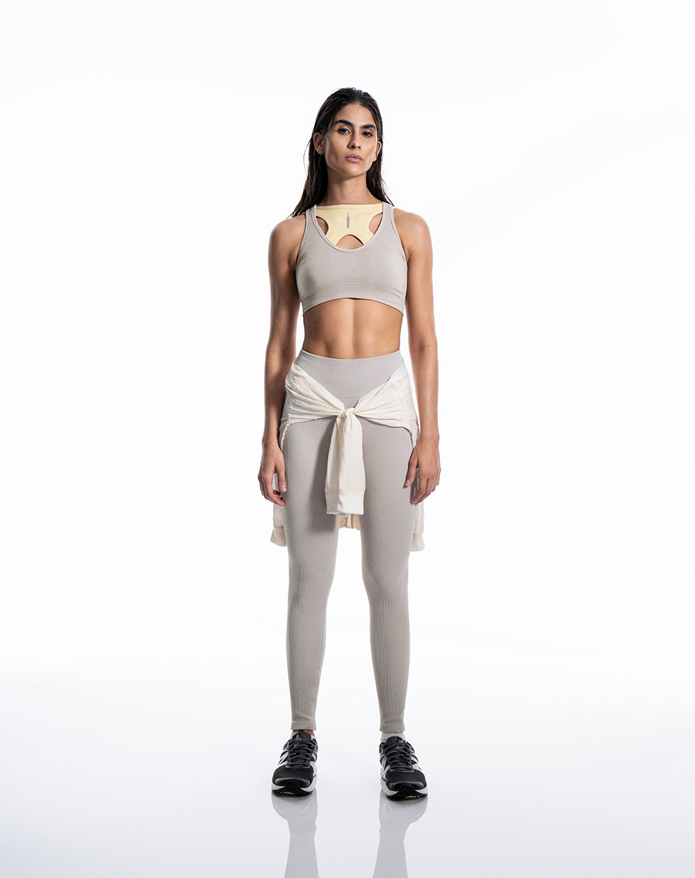 Legging deportivo seamless antibacterial cáfe mujer