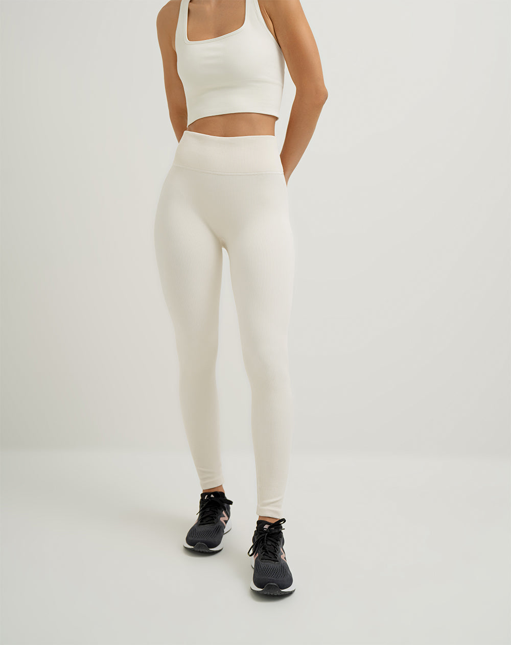 Legging deportivo seamless antibacterial habano mujer