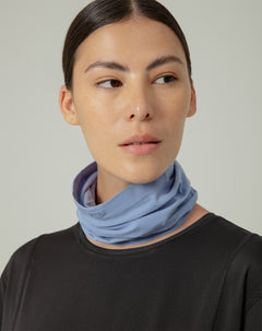 Cuello deportivo microfibra azul unisex