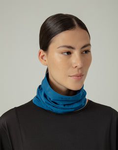 Cuello deportivo microfibra azul unisex