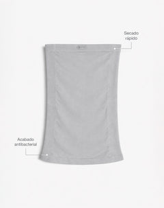 Cuello deportivo microfibra gris unisex