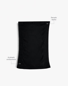 Cuello deportivo microfibra negro unisex