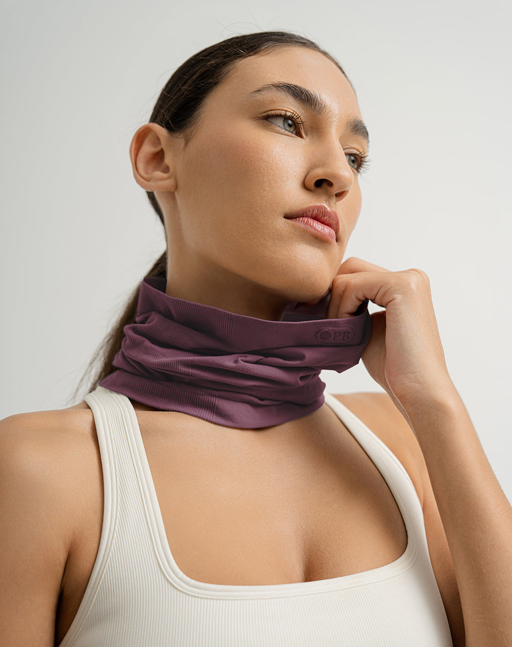 Cuello deportivo microfibra vino tinto unisex