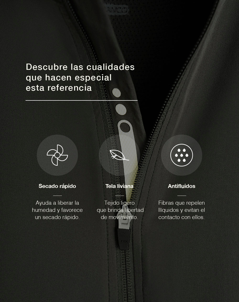 Chaqueta rompevientos verde hombre
