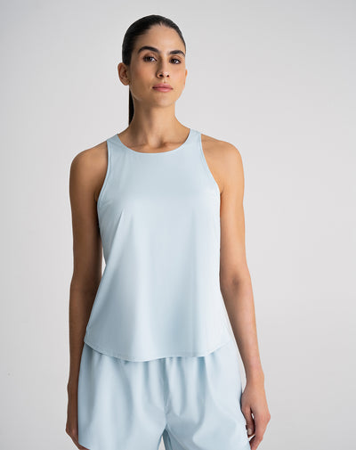 Camiseta esqueleto deportiva mujer antibacterial azul