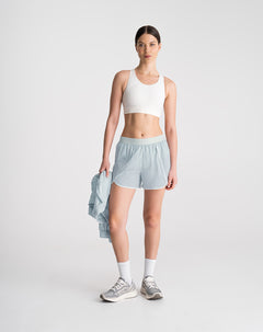 Short deportivo gris mujer