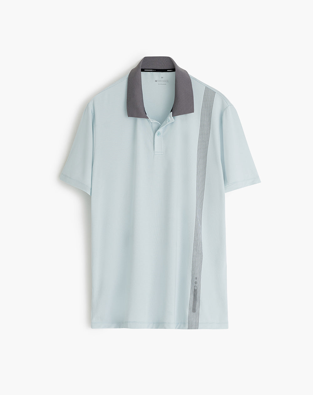 Polo deportiva hombre control humedad azul