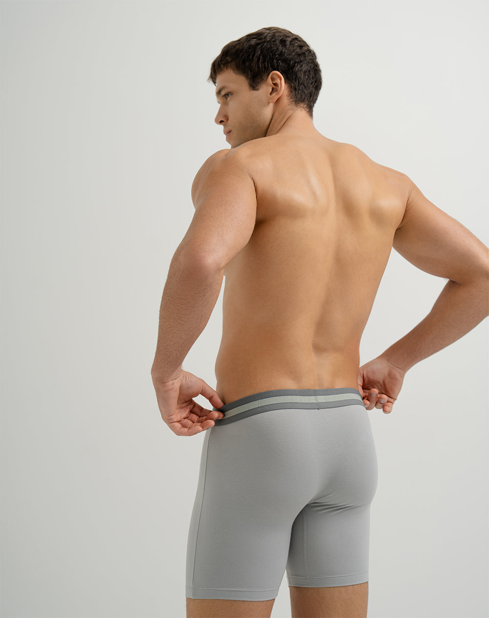 Bóxer medio panel amplio x3unds surtido