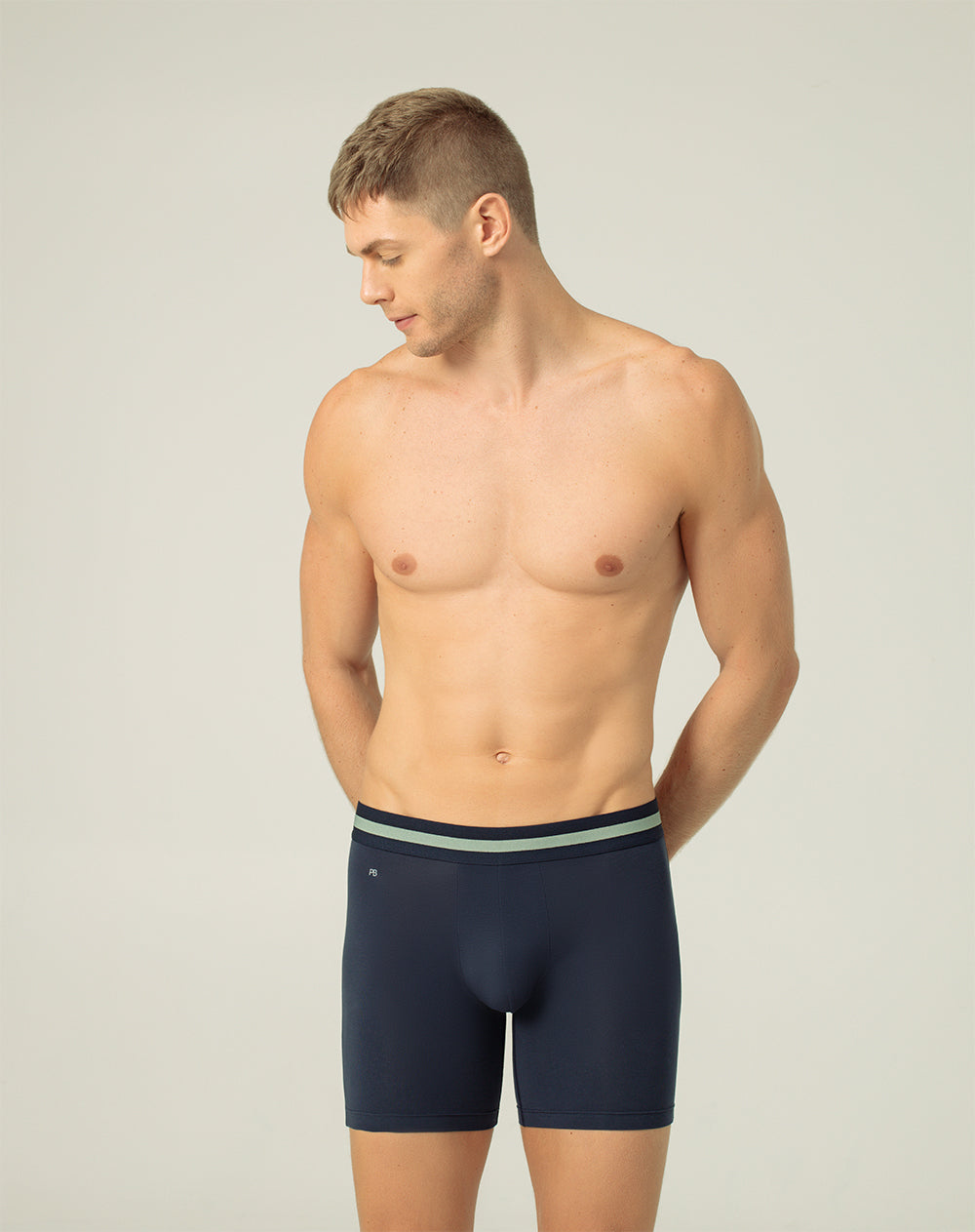 Bóxer medio panel amplio x3unds surtido