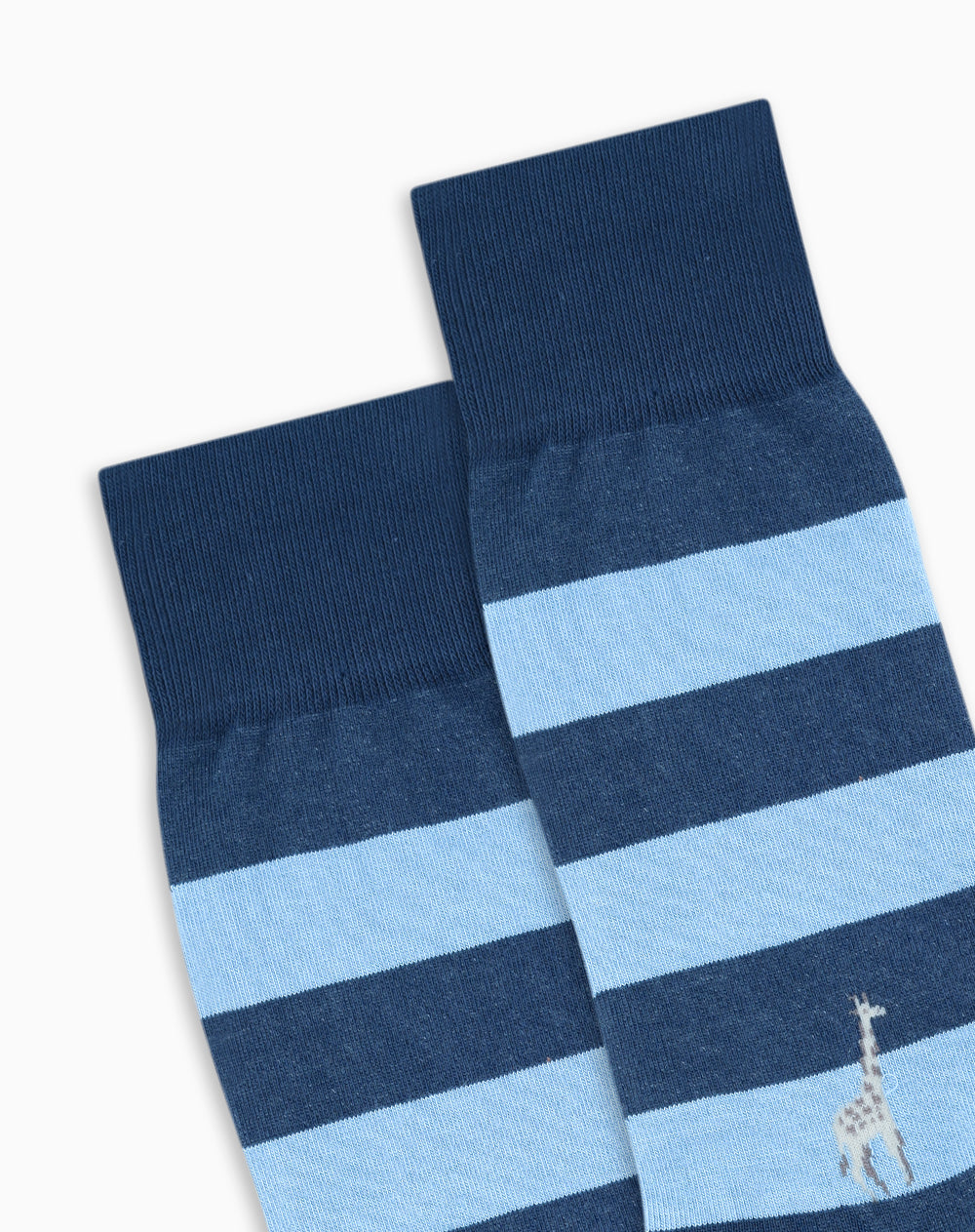Medias hombre largas casuales azules rayas