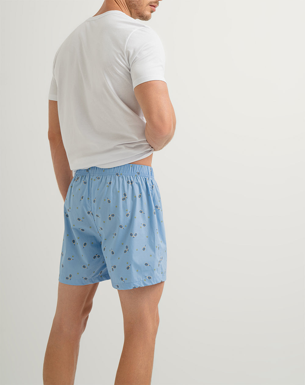 Camiseta + bermuda de pijama hombre algodón surtida