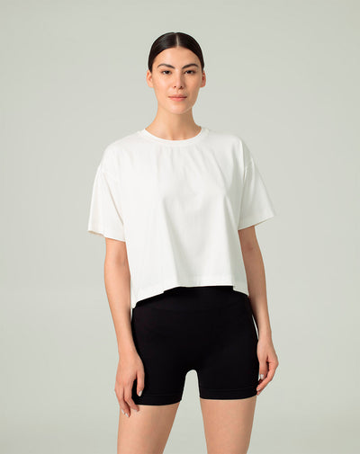 Camiseta deportiva mujer tacto suave habana