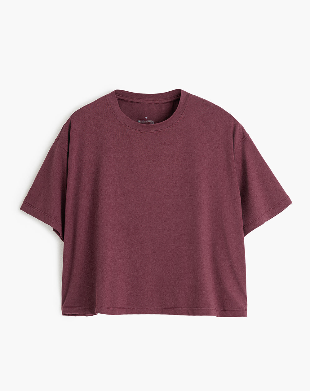 Camiseta deportiva mujer tacto suave vinotinto
