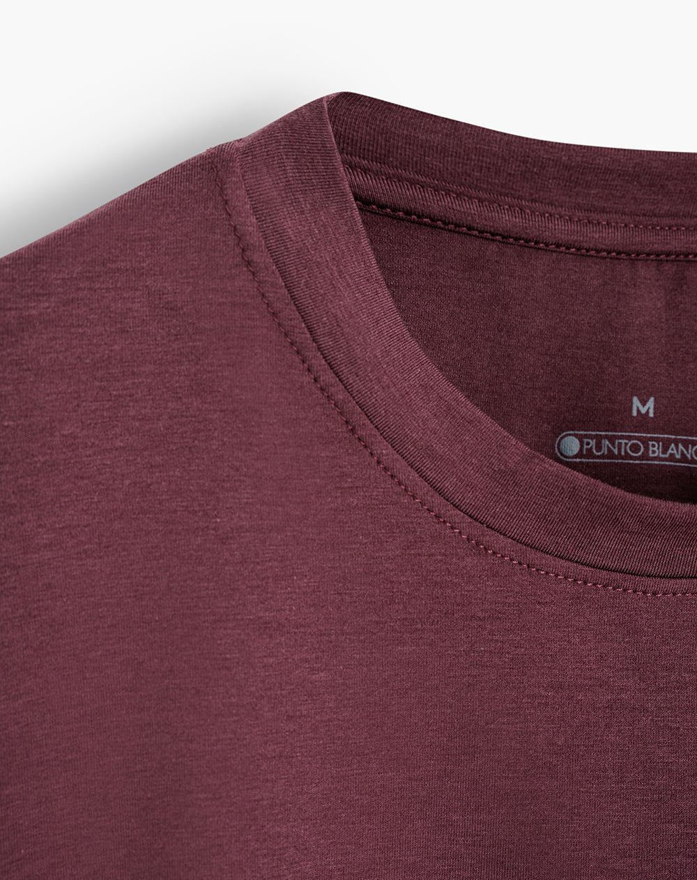 Camiseta deportiva mujer tacto suave vinotinto