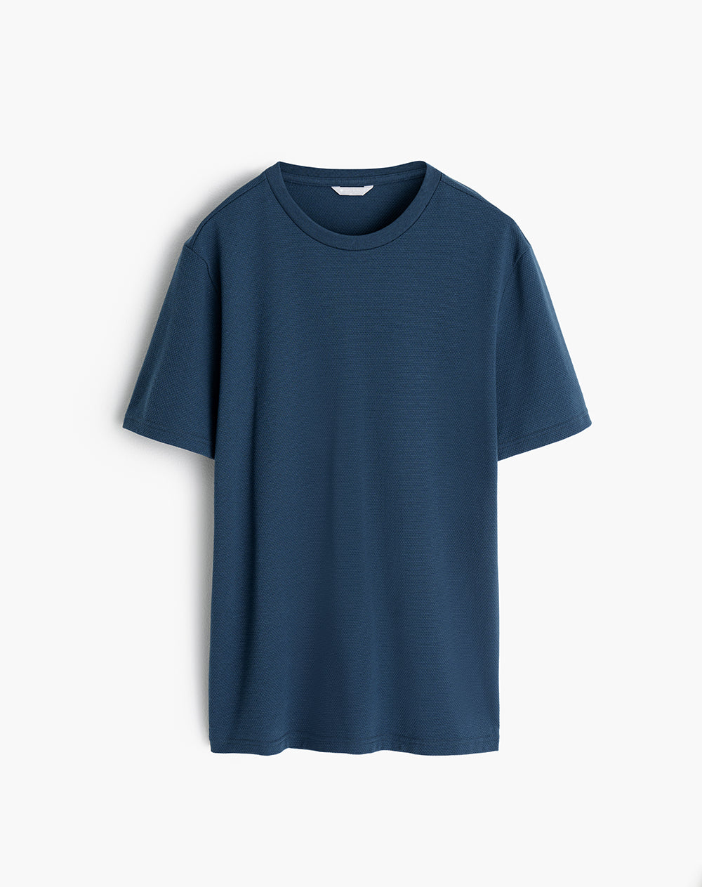 Camiseta algodón azul hombre