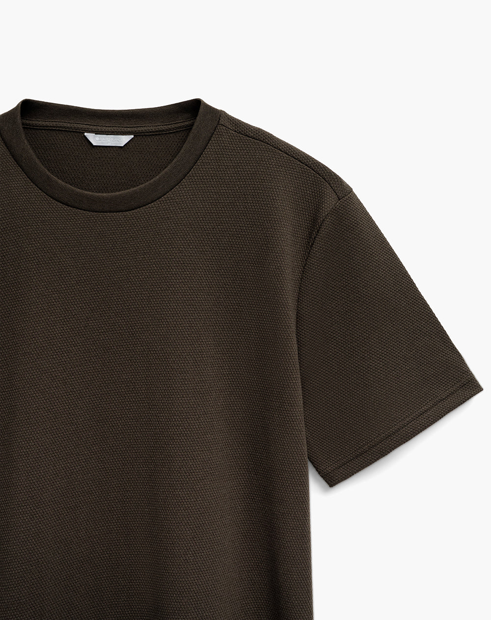 Camiseta en algodón sostenible café hombre