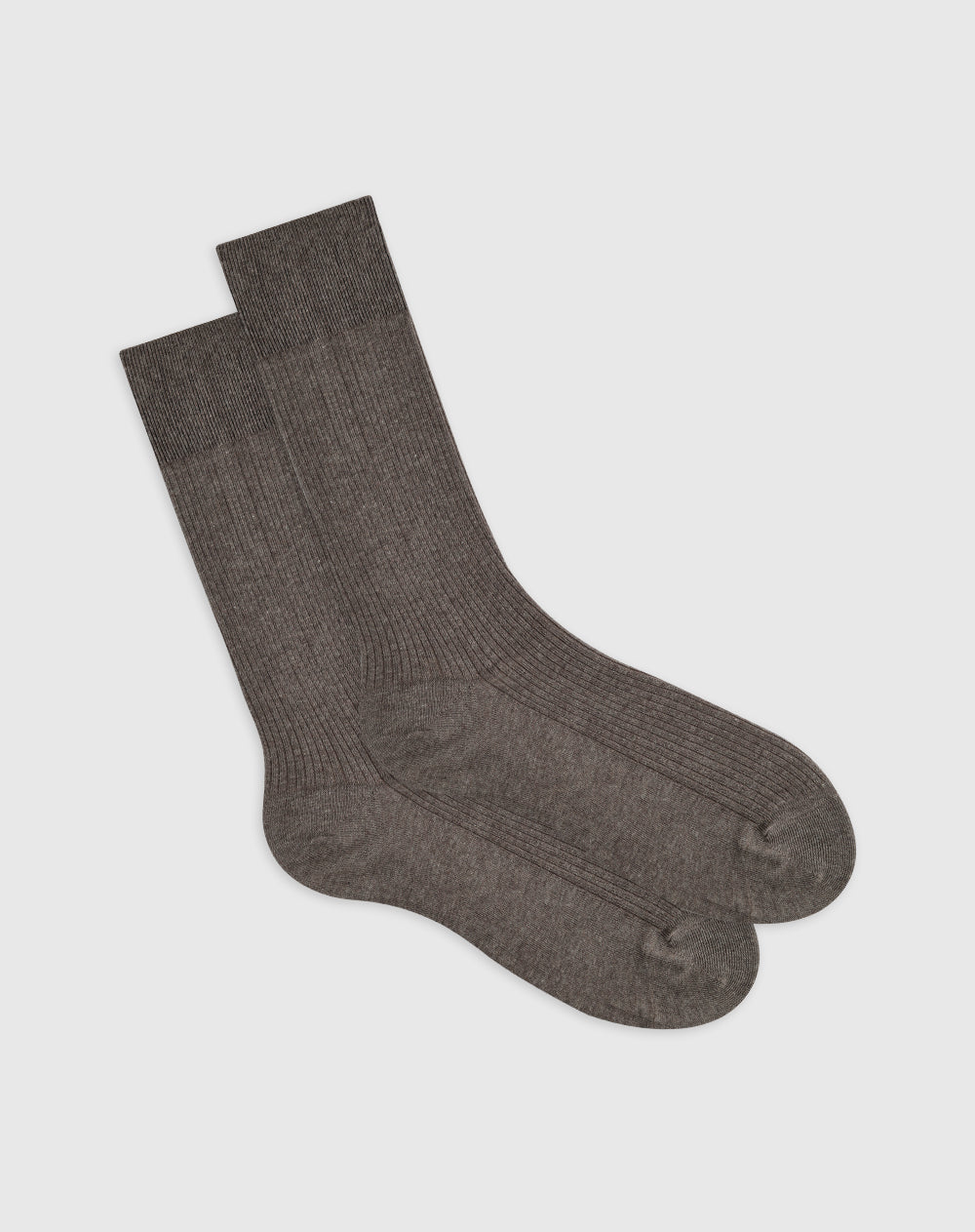 Medias hombre largas algodón café