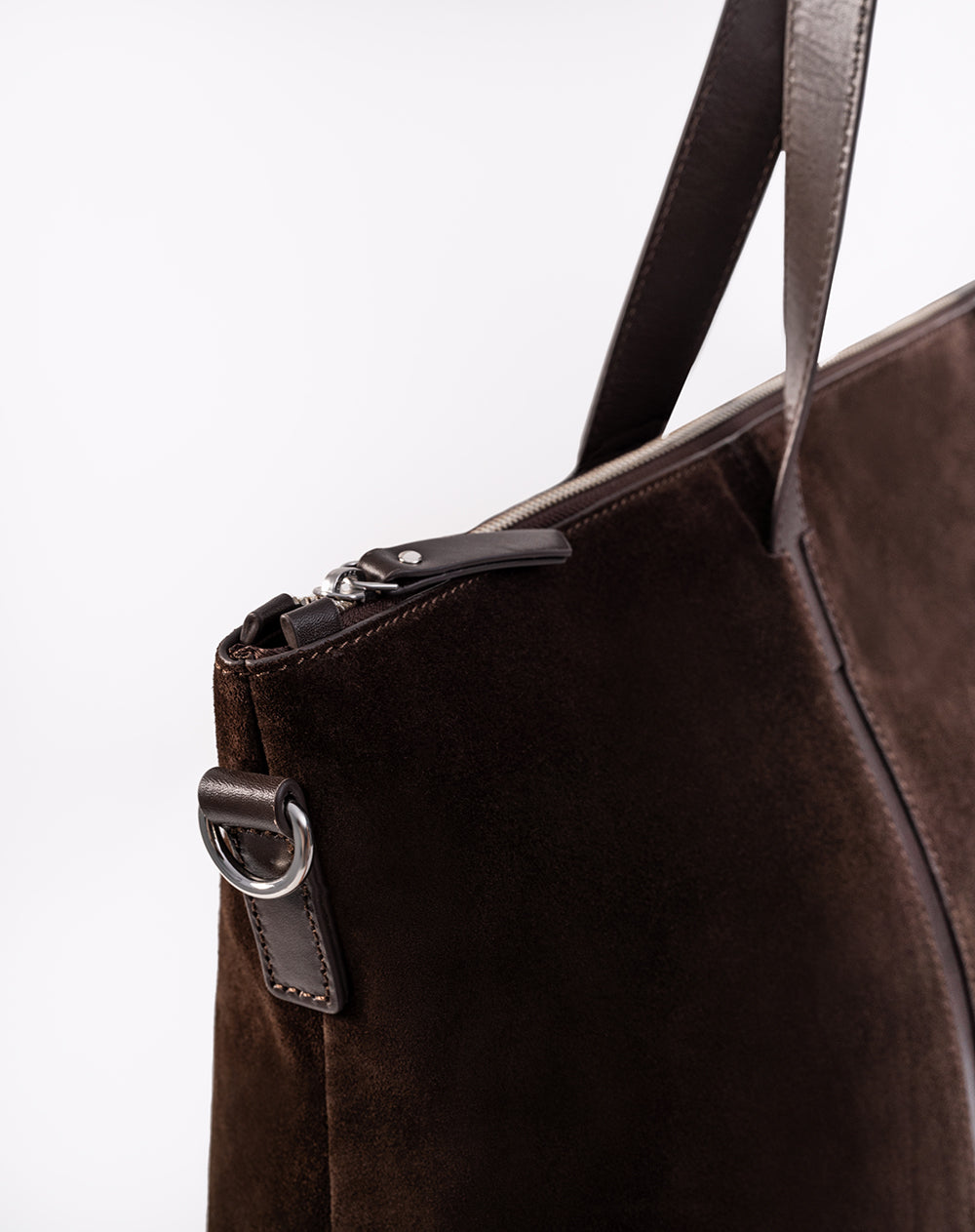 Bolso tipo maletín cuero café