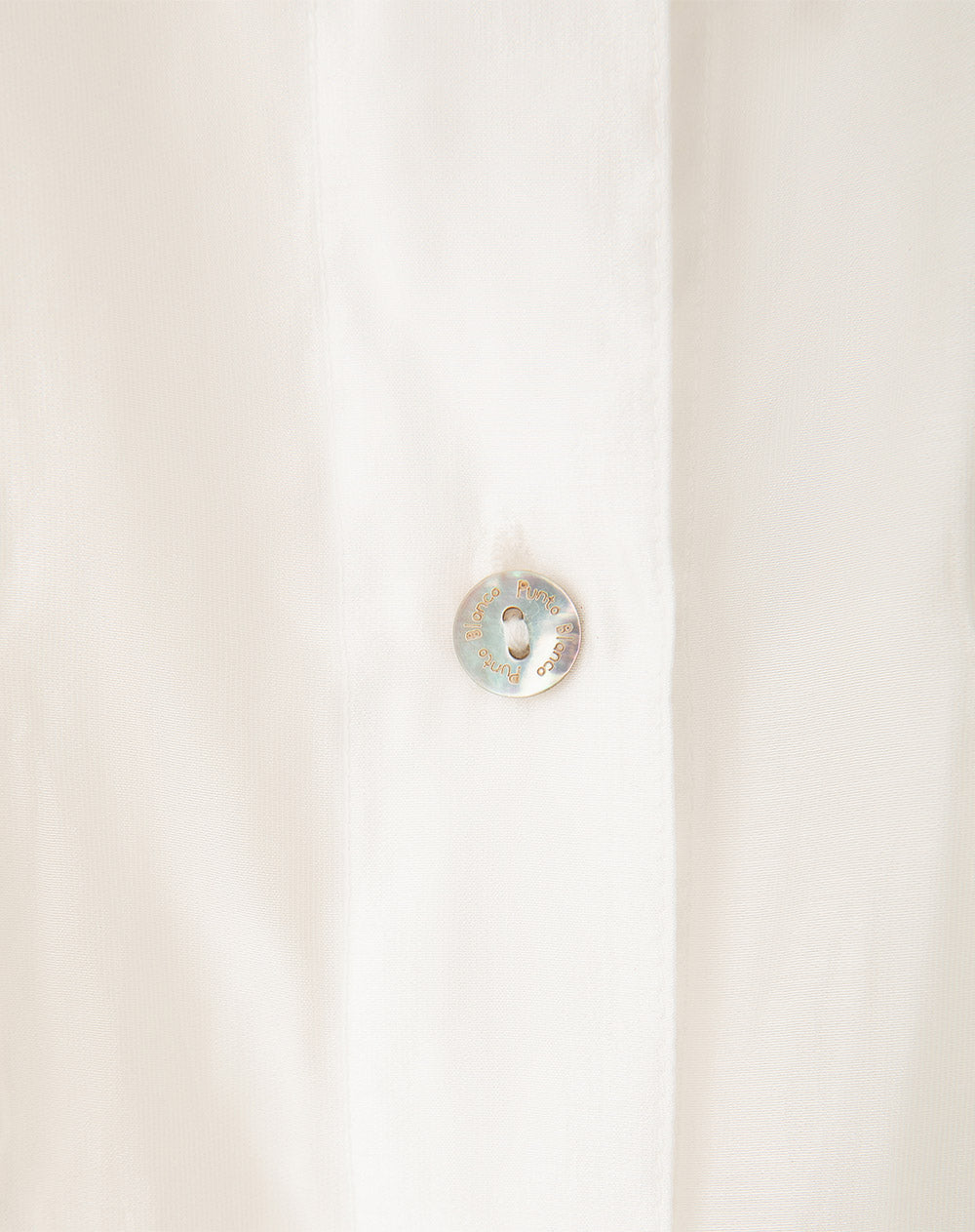 Camisa manga larga oversize transparencia crudo mujer