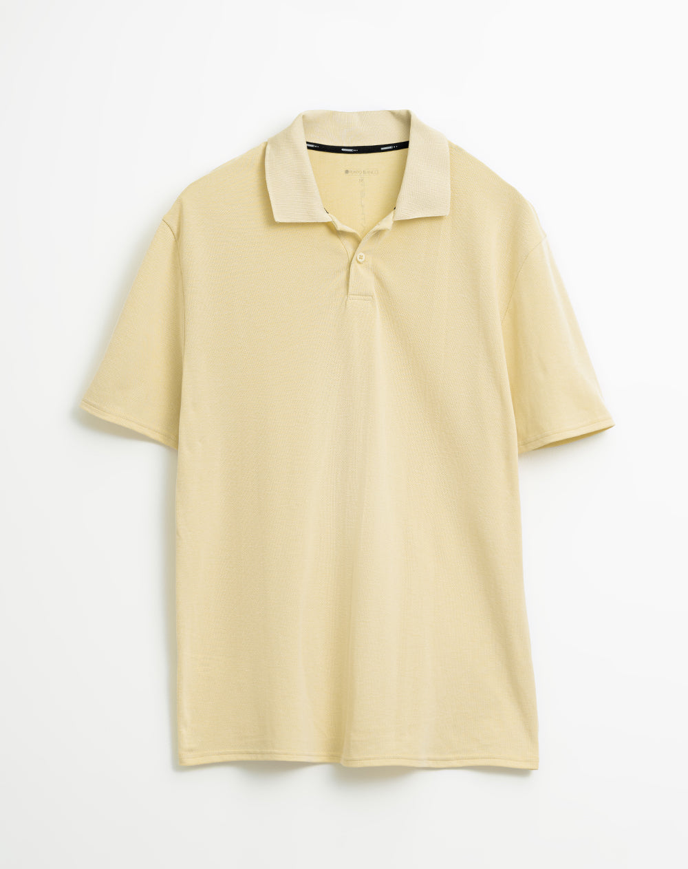 Polo regular algodón supima amarilla hombre