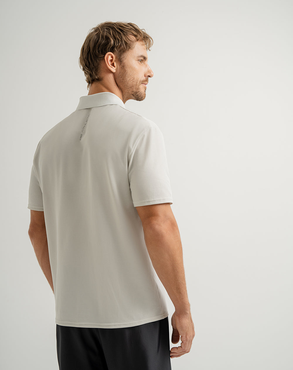 Polo regular algodón supima gris hombre