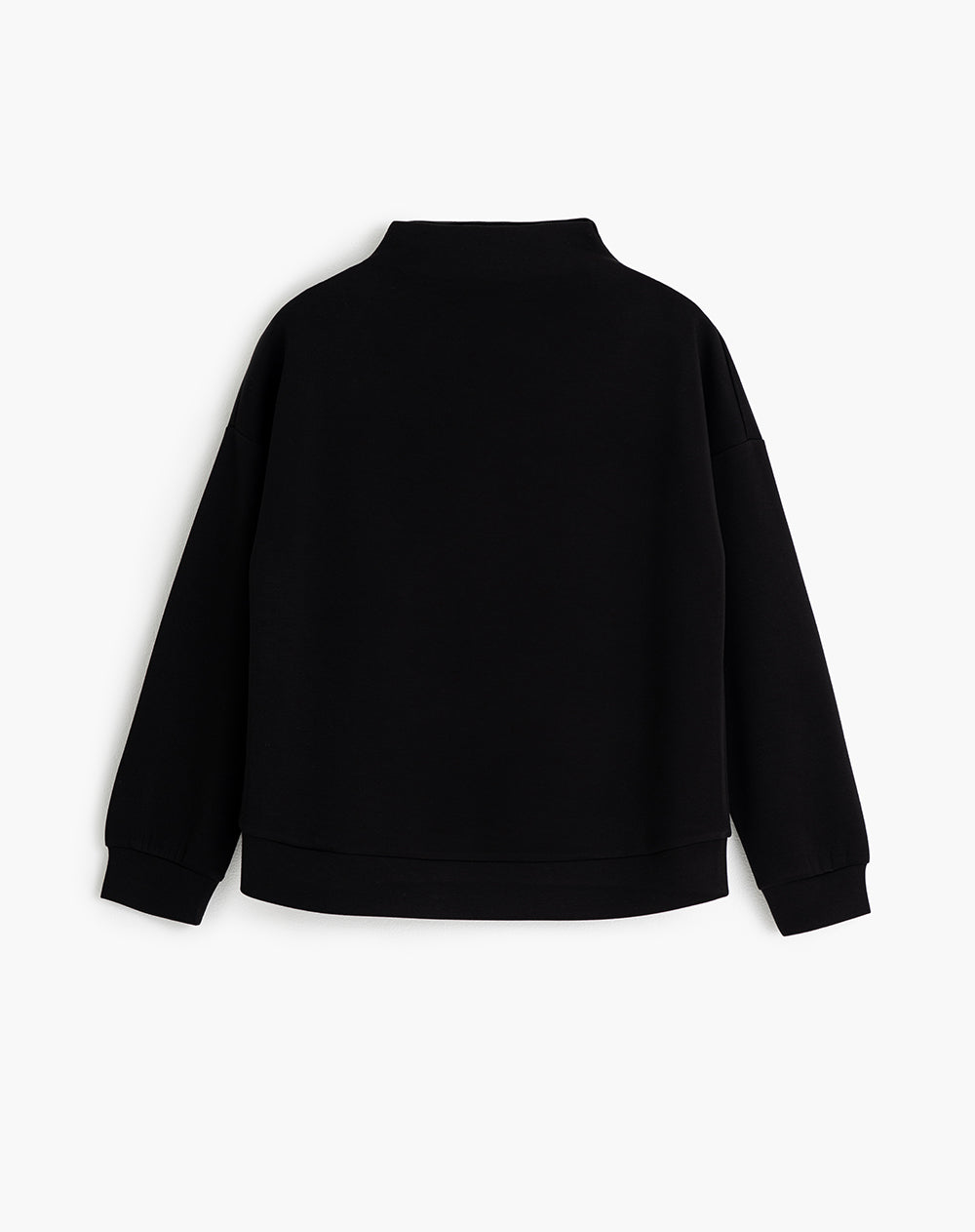 Camibuzo cuello alto tacto suave negro mujer