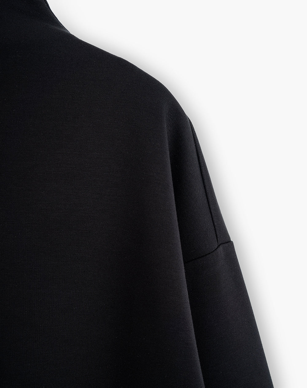 Camibuzo cuello alto tacto suave negro mujer