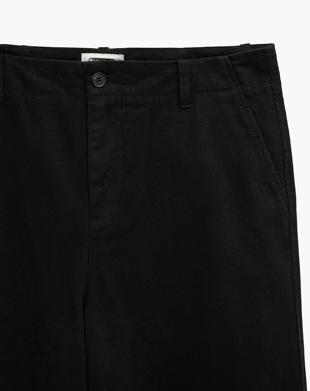 Pantalón regular tiro medio negro hombre