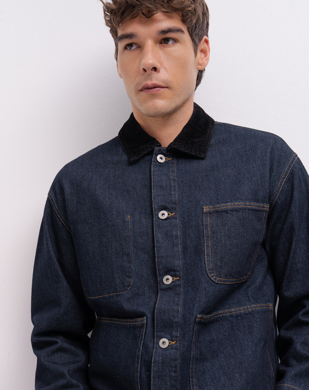 Chaqueta relaxed índigo oscuro