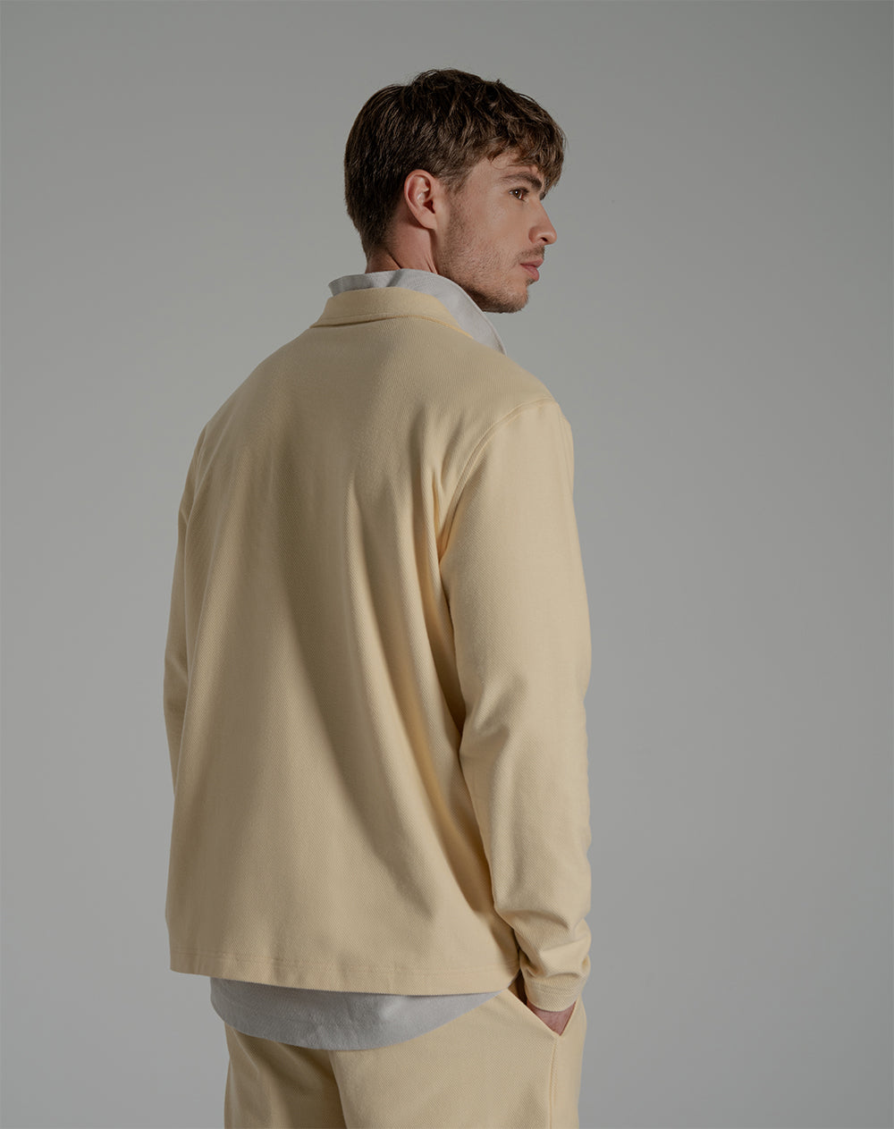 Buzo algodón amarillo hombre