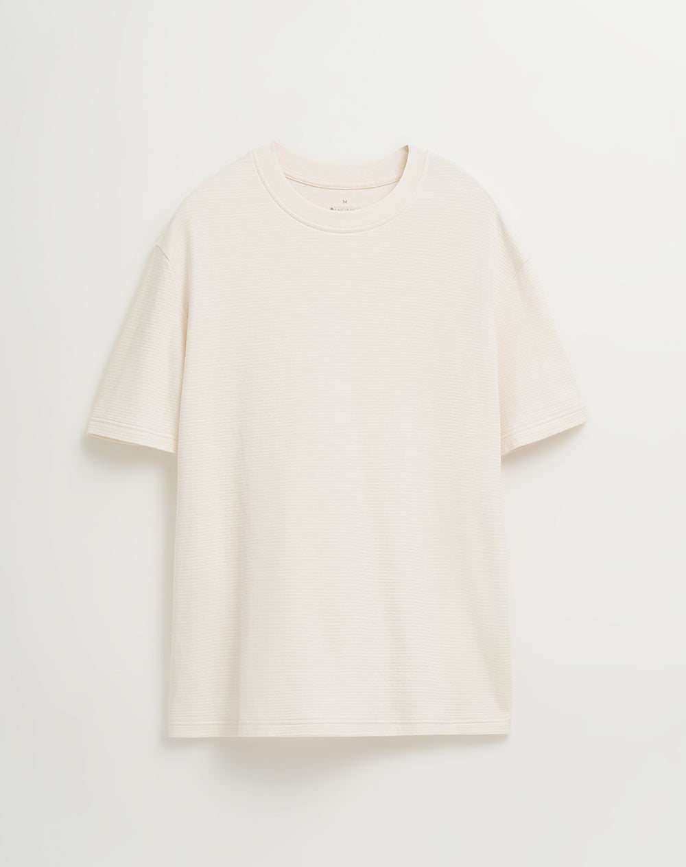 Camiseta algodón crema hombre