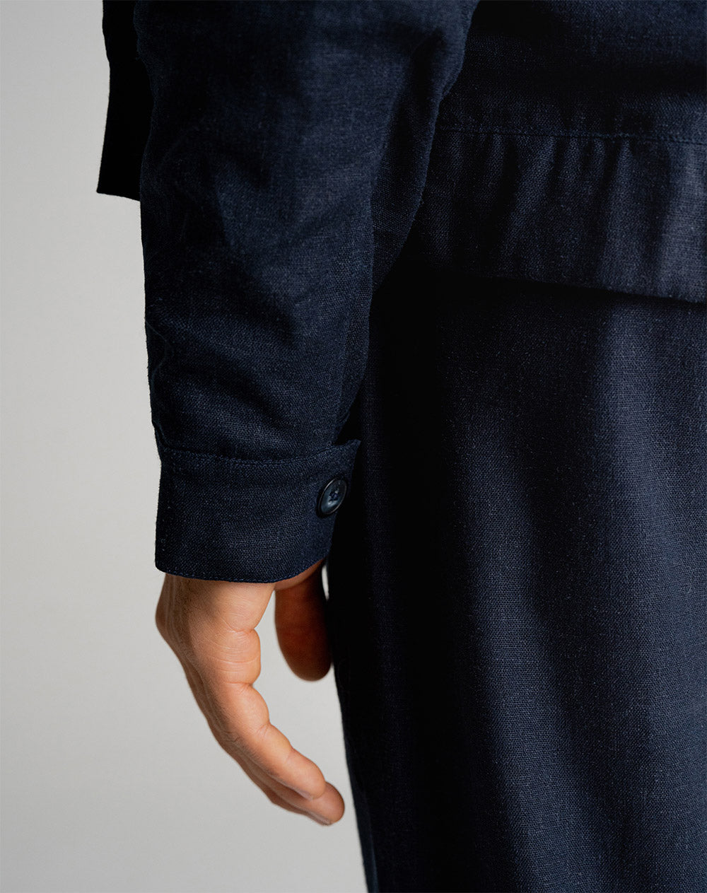 Chaqueta regular azul hombre