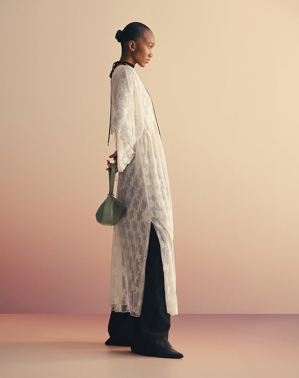 Vestido largo encaje Ana Beliza