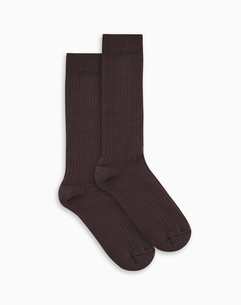 Medias hombre largas algodón café