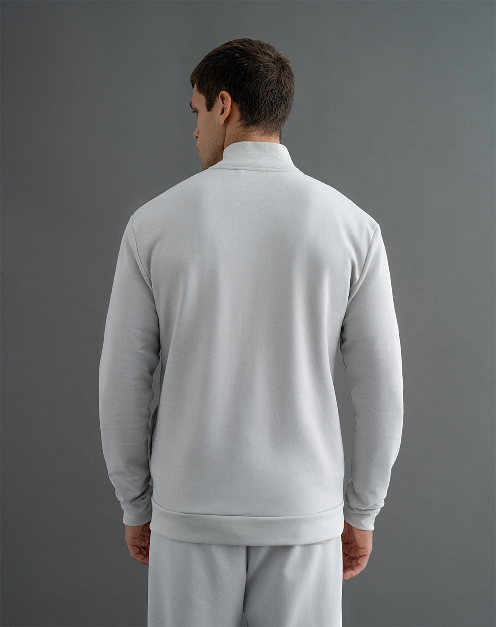 Chaqueta algodón gris hombre
