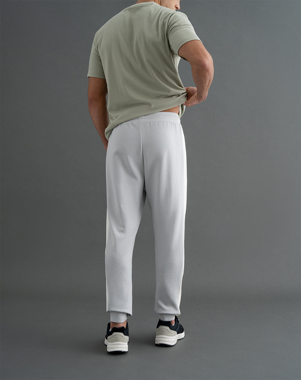 Jogger algodón regular gris hombre