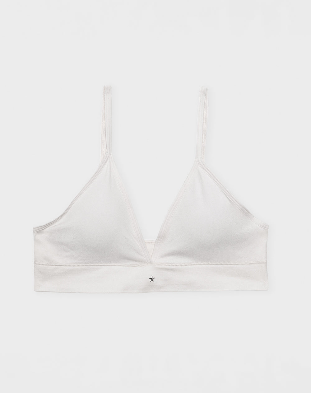 Top soporte bajo seamless escote en V vainilla