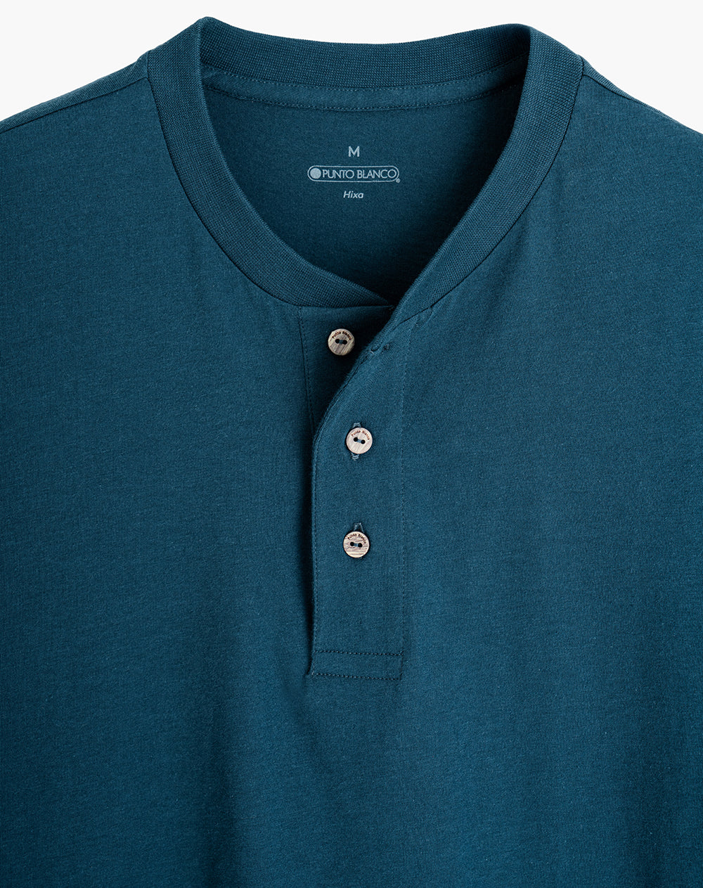 Camiseta regular fit manga corta azul