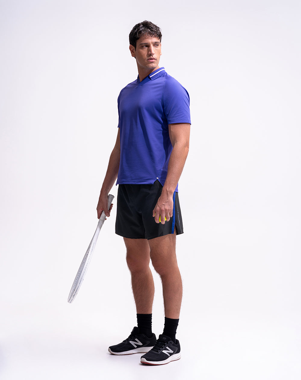 Pantaloneta deportiva secado rápido negra hombre