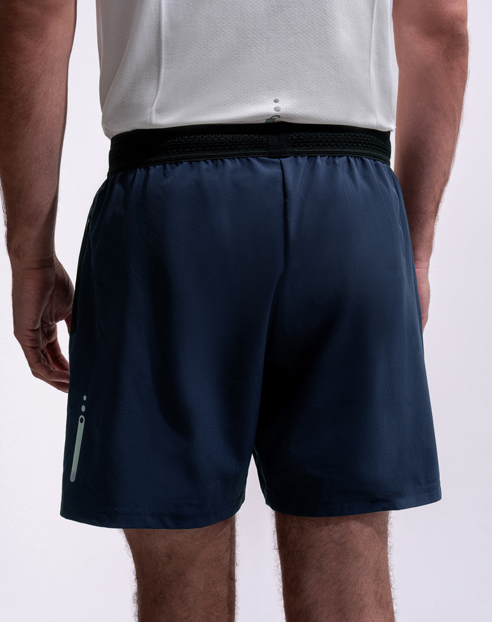 Pantaloneta deportiva secado rápido azul hombre