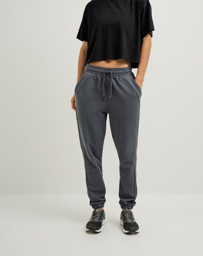 Jogger algodón gris mujer